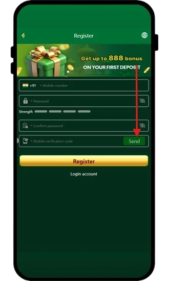 click on send button